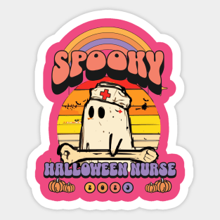 Cool Halloween Nurse Fall Women Sticker